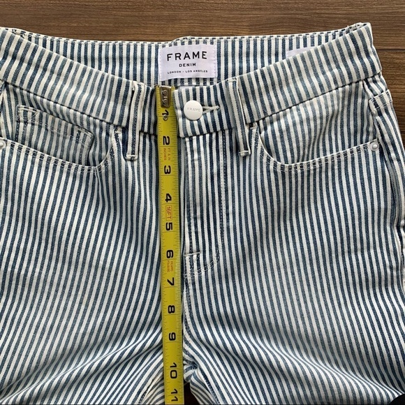 FRAME Engineer Striped Crop Mini Boot Normandie 25 - Picture 10 of 12